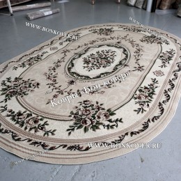 Ковер Лайт Карпет Дизайн 23893 Бежевый Овал